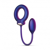 Фиолетовое эрекционное виброкольцо с анальным шариком Eclipse - ONE DC B.V. - в Королеве купить с доставкой