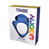 Синее эрекционное кольцо Wooomy Tribeс с вибрацией - Adrien Lastic - в Королеве купить с доставкой