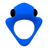 Синее эрекционное кольцо Wooomy Tribeс с вибрацией - Adrien Lastic - в Королеве купить с доставкой