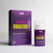 Стимулирующий гель с эффектом вибрации Blackberry Vibration - 15 мл. - INTT - купить с доставкой в Королеве
