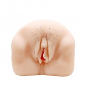 Телесный мастурбатор-вагина с оволосением и вибрацией - Baile - в Королеве купить с доставкой