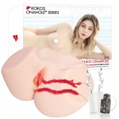 Мастурбатор-полуторс с двойным слоем материала и вибрацией Jenny Onahole Real Vagina - KOKOS - в Королеве купить с доставкой