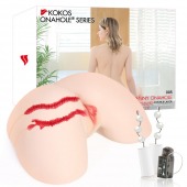 Мастурбатор-полуторс с двойным слоем материала и вибрацией Jenny Onahole Real Hips - KOKOS - в Королеве купить с доставкой