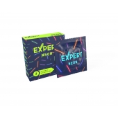 Светящиеся в темноте презервативы Expert Neon - 3 шт. - Expert - купить с доставкой в Королеве