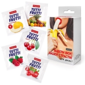 Набор из 5 саше съедобных смазок Tutti-Frutti - Биоритм - купить с доставкой в Королеве