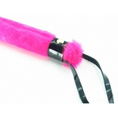 Нежная плеть с розовым мехом BDSM Light - 43 см. - БДСМ Арсенал - купить с доставкой в Королеве