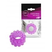 Лиловое эрекционное кольцо с 2 рядами стимулирующих шариков - Erowoman-Eroman - в Королеве купить с доставкой