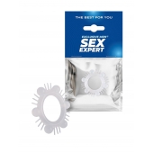 Эластичное эрекционное кольцо с шипиками и шариками - Sex Expert - в Королеве купить с доставкой