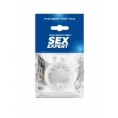 Эрекционное кольцо со стимулирующими шариками сверху и снизу - Sex Expert - в Королеве купить с доставкой