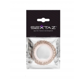 Эрекционное кольцо с бежевыми «ресничками» - Sextaz - в Королеве купить с доставкой