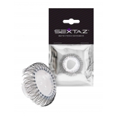 Эластичное эрекционное кольцо с длинными черными «ресничками» - Sextaz - в Королеве купить с доставкой