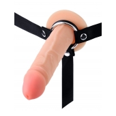 Мужской полый страпон на регулируемых ремнях - 18,5 см. - Sex Expert - купить с доставкой в Королеве