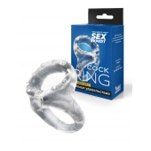 Прозрачное двойное эрекционное кольцо - Sex Expert - в Королеве купить с доставкой