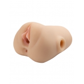 Телесный мастурбатор с вибрацией Double Pounder Vibrating Squeeze Stroker - Pipedream - в Королеве купить с доставкой