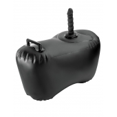 Черное надувное кресло с платформой для фиксации дилдо Body Dock Inflatable Love Seat - Pipedream - купить с доставкой в Королеве
