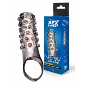 Дымчатая насадка на пенис с выпуклостями - 11 см. - Sex Expert - в Королеве купить с доставкой