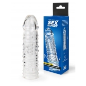 Прозрачная закрытая насадка на пенис - 17 см. - Sex Expert - в Королеве купить с доставкой