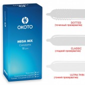 Презервативы OKOTO Mega Mix - 18 шт. - Sitabella - купить с доставкой в Королеве