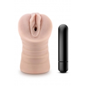 Телесный мастурбатор-вагина Ayumi с вибрацией - Blush Novelties - в Королеве купить с доставкой