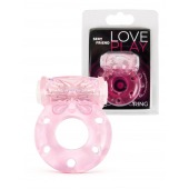 Розовое эрекционное виброкольцо с бабочкой - 1137 - в Королеве купить с доставкой