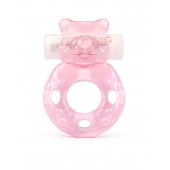 Розовое эрекционное виброкольцо в форме мишки - 1137 - в Королеве купить с доставкой