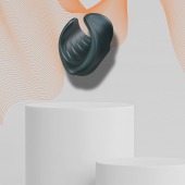 Серый сквозной мастурбатор с вибрацией Manwan Starter - Manwan - в Королеве купить с доставкой