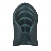 Серый сквозной мастурбатор с вибрацией Manwan Starter - Manwan - в Королеве купить с доставкой