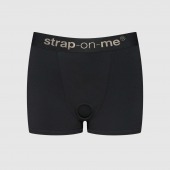 Черные трусики-боксеры для фиксации насадок Strap-on-me Harness Lingerie Allure - size XL - Strap-on-me - купить с доставкой в Королеве