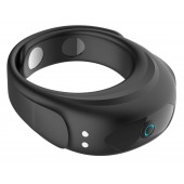 Черное эрекционное виброкольцо на ремешках - Boys of Toys - в Королеве купить с доставкой
