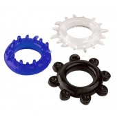 Набор из 3 эрекционных колец разного цвета и рельефа - Boys of Toys - в Королеве купить с доставкой