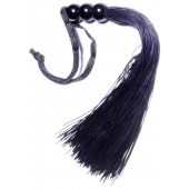 Черная силиконовая плетка - 25,4 см. - Boys of Toys - купить с доставкой в Королеве