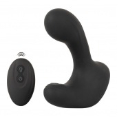Черная анальная вибропробка с функцией расширения RC Butt Plug with 3 functions - Orion - в Королеве купить с доставкой