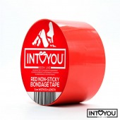 Красный скотч для фиксации Non-Sticky Bondage Tape - 15 м. - Intoyou - купить с доставкой в Королеве