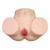 Телесный мастурбатор с 2 любовными отверстиями Olivia - Baile - в Королеве купить с доставкой