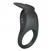Черное перезаряжаемое виброкольцо Carlton - Baile - в Королеве купить с доставкой