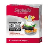 Стимулирующая насадка Sitabella Extender  Красный молодец - Sitabella - купить с доставкой в Королеве