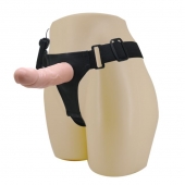 Реалистичный страпон-фаллоимитатор на трусиках Ultra Passionate Harness - 15 см. - Baile - купить с доставкой в Королеве