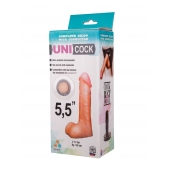 Фаллическая насадка Харнесс UNICOCK 5,5  - 17 см. - LOVETOY (А-Полимер) - купить с доставкой в Королеве