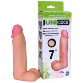 Фаллическая насадка Харнесс UNICOCK 7  - 19 см. - LOVETOY (А-Полимер) - купить с доставкой в Королеве