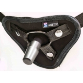 Страпон с 2 насадками и вибрацией UniStrap - 20 и 18 см. - LOVETOY (А-Полимер) - купить с доставкой в Королеве