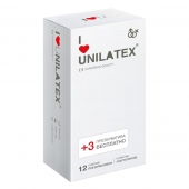 Ультратонкие презервативы Unilatex Ultra Thin - 12 шт. + 3 шт. в подарок - Unilatex - купить с доставкой в Королеве