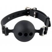 Силиконовый кляп-шар с отверстиями для дыхания Silicone Breathable Ball Gag Small - Pipedream - купить с доставкой в Королеве