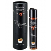 Массажное масло с ароматом крем брюле Huile de Massage Gourmande Creme Brulée - 59 мл. - Plaisir Secret - купить с доставкой в Королеве