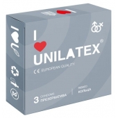 Презервативы с рёбрами Unilatex Ribbed - 3 шт. - Unilatex - купить с доставкой в Королеве