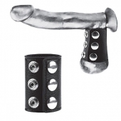 Утяжка на пенис на кнопочках 100% PVC STRAP WITH METAL SNAP - BlueLine - купить с доставкой в Королеве