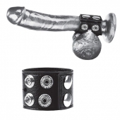Ремень на член и мошонку 1.5  Cock Ring With Ball Strap - BlueLine - купить с доставкой в Королеве