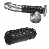 Сбруя на член на шнуровке 5  Cock Sheath - BlueLine - купить с доставкой в Королеве