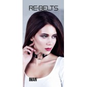 Чёрный чокер-кляп Iman Black - Rebelts - купить с доставкой в Королеве