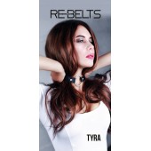 Чёрный кожаный чокер-кляп Tyra Black - Rebelts - купить с доставкой в Королеве