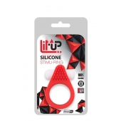 Красное эрекционное кольцо LIT-UP SILICONE STIMU RING 1 RED - Dream Toys - в Королеве купить с доставкой